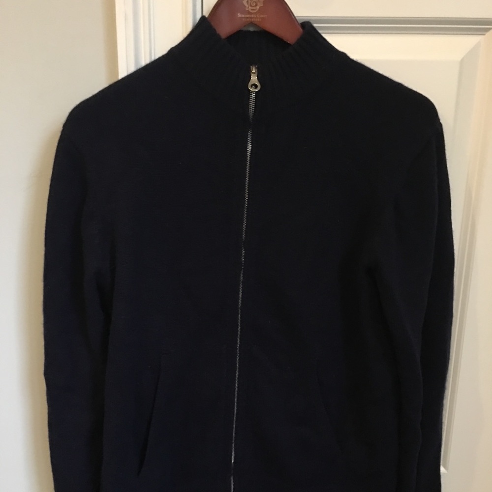100% Cashmere Zip Up Sweater